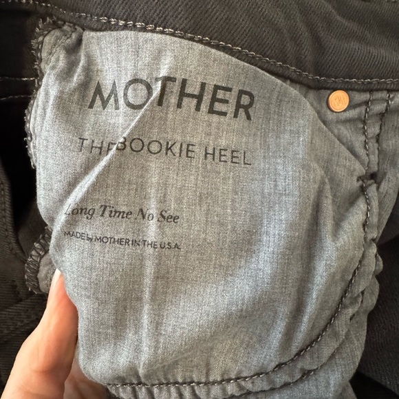 MOTHER The Bookie Heel Gray Long Time No See Size 25 NWT - Picture 8 of 8